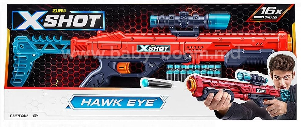 ZURU - 36435-22 - Fusil Xshot Excel hawk eye