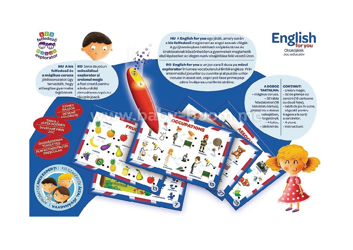 Trefl 02102 Образовательная игра English for you (RO) купить в Молдове,  Кишиневе - Baby-Boom.md