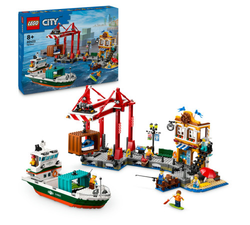 lego city 60422 Конструктор "Морская гавань с грузовым кораблем" (1226 дет.)