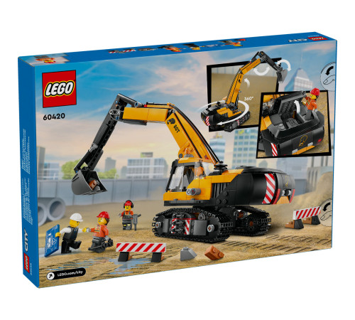 Jucării pentru Copii - Magazin Online de Jucării ieftine in Chisinau Baby-Boom in Moldova lego city 60420 constructor "excavator galben" (633 el.)