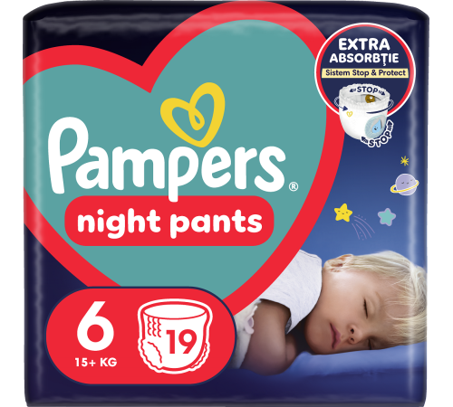 pampers pants night 6 (15+ кг.) 19 шт.