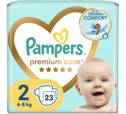 pampers premium care 2 (4-8 кг.) 23 шт. 