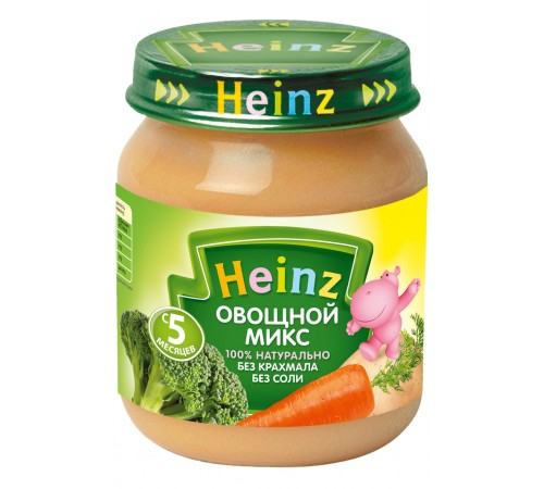 Детское питание в Молдове heinz Пюре Овощной Микс 120 гр. (5м+)