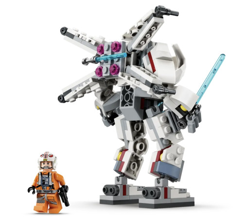 lego star wars 75390 constructor "luke skywalker x-wing mech" (195 el.)