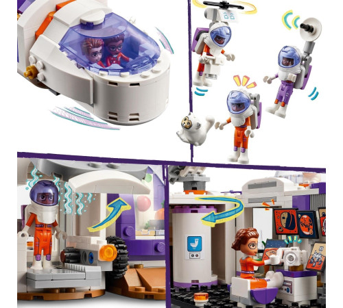 lego friends 42605 constructor "baza spatiala si racheta pe marte" (891 el.)