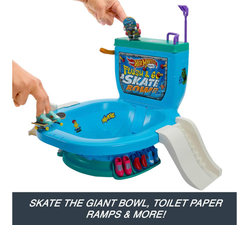 hot wheels hxl16 Игровой набор "skate fingerboard toilet bowl"