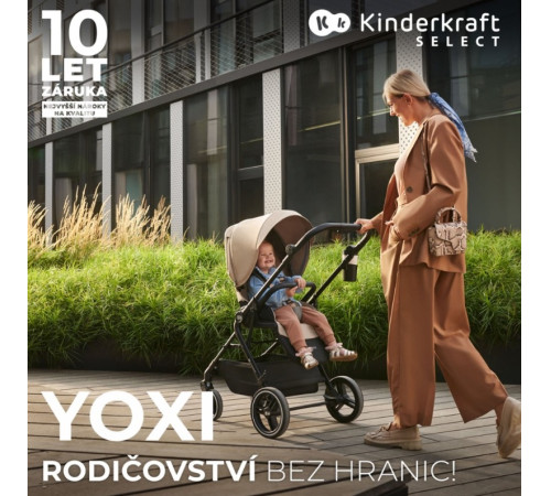 kinderkraft Прогулочная коляска yoxi бежевый