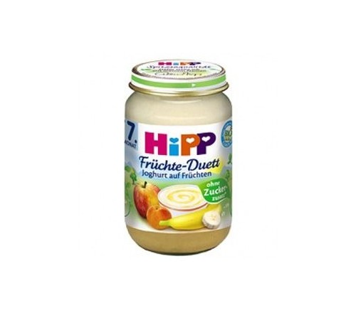  hipp 5475 mere, caise, banană iaurt, pireu de fructe