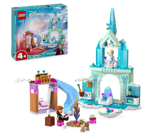 lego disney 43238 constructor "castelul elsei din regatul de gheata" (163 el.)