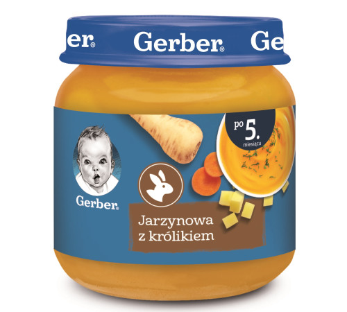  gerber Овощной суп-пюре с кроликом (5 м+) 125 гр.