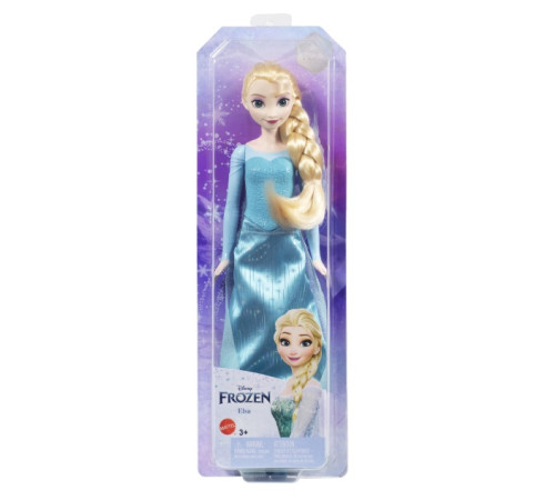 disney princess hlw47 papusa elsa intr-o rochie cu trena "frozen"