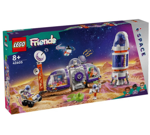  lego friends 42605 Конструктор "Марсианская космическая база и ракета" (891 дет.)