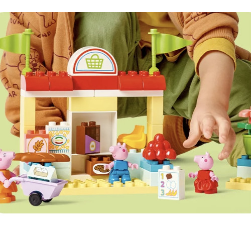 lego duplo 10434 constructor "peppa pig supermarket" (70 el.)