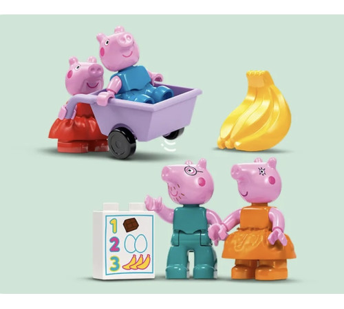 lego duplo 10434 constructor "peppa pig supermarket" (70 el.)