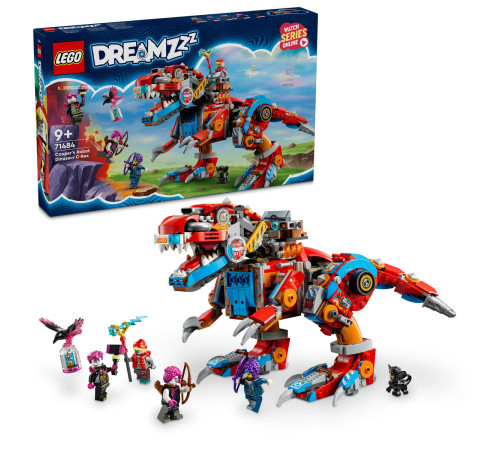 lego dreamzzz 71484 constructor "dinozaurul robot c-rex al lui coope" (917 el.)