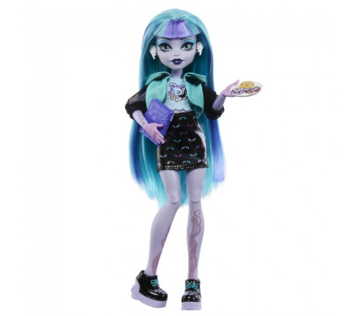 monster high hnf82 setul surpriză "secretele teribile ale lui twyla" din seria "neon and peerless"