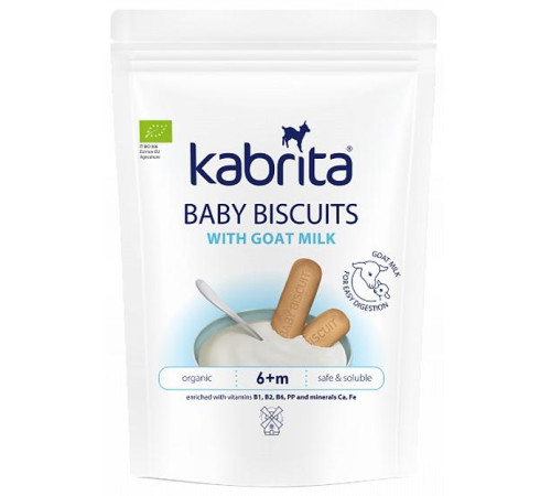 kabrita biscuiți pentru copii cu lapte de capra (6 m+) 115 gr.