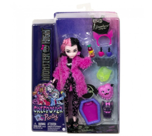 monster high hky66 papusa draculaura "petrecerea infricosatoare in pijama"