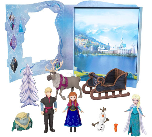 disney princess hlx04 setul de joc "frozen, winter story"