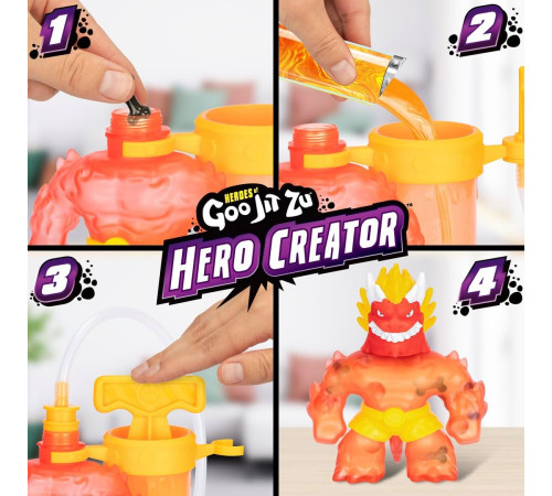 goo jit zu 42784g figurină stretch "hero creator" (in sort.)