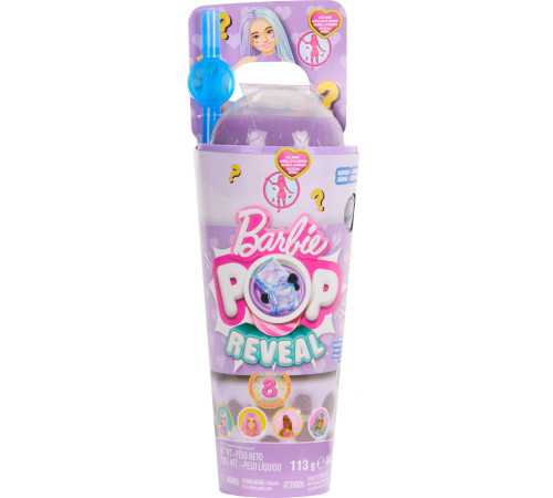 barbie htj19 păpușă "pop reveal: bubble-ti bile de taro"