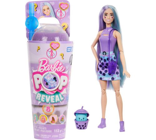 barbie htj19 păpușă "pop reveal: bubble-ti bile de taro"