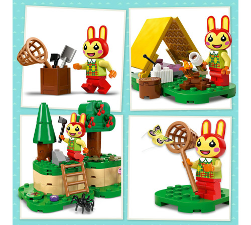 lego  animal crossing 77047 constructor "activitatile in aer liber ale lui bunnie" (164 el.)