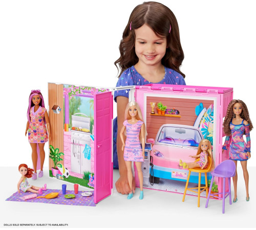 barbie hrj76 set de joc "casa de vacanță barbie"