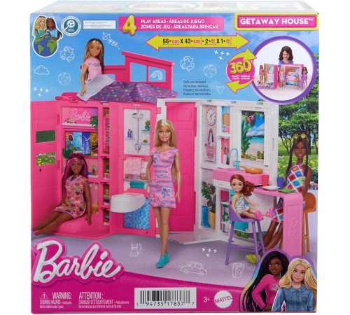 barbie hrj76 set de joc "casa de vacanță barbie"