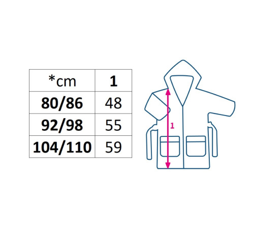 new baby 53742 Детский махровый халат "comfortally" (р. 92/98) синий