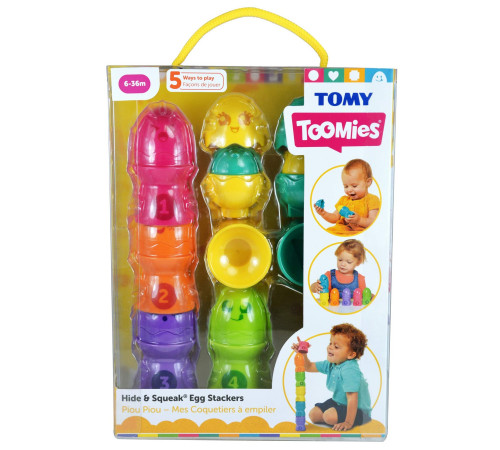 tomy e73565 Игровой набор "Яйца-сортеры" 6 шт.