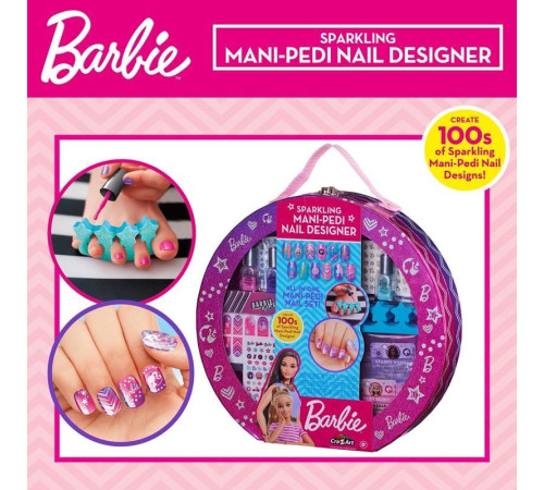 cra-z-art 34070int set manichiura "barbie sparkling mani-pedi designer"