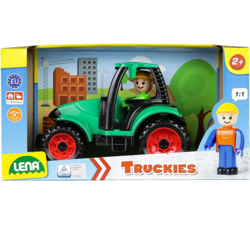  lena 01624 jucărie "tractor cu figurină" (17 cm.)