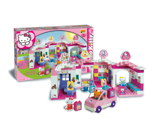 androni 8659-00hk  constructor hello kitty "centrul comercial "(140 el.)