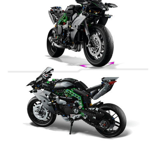 lego technic  42170 constructor "motocicleta kawasaki ninja" (643 el.)