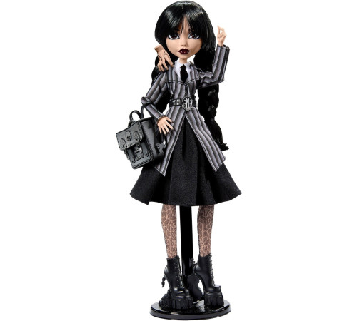 monster high wednesday hxj04 păpușă de colecție "wednesday addams" în forma "nevermore academy"