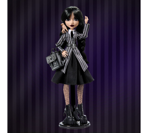 monster high wednesday hxj04 păpușă de colecție "wednesday addams" în forma "nevermore academy"