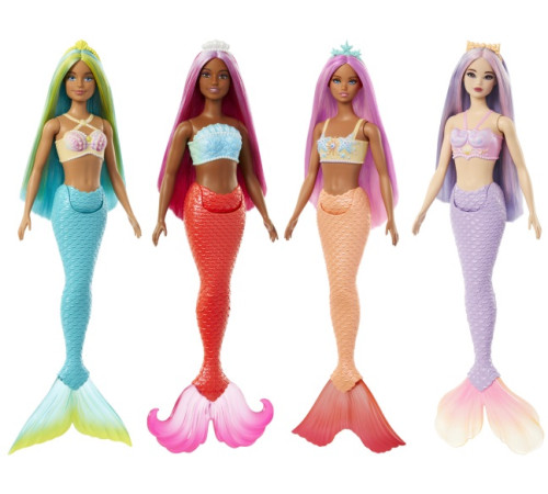 barbie hrr02 papușa barbie dreamtopia "sirena cu păr multicolor" (in sort.)