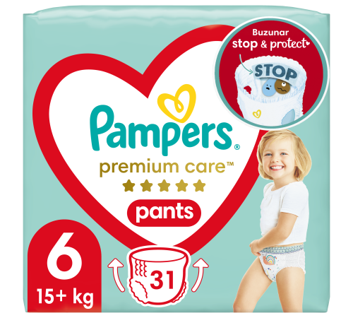  pampers Трусики premium care pants 6 (15+ кг.) 31 шт.