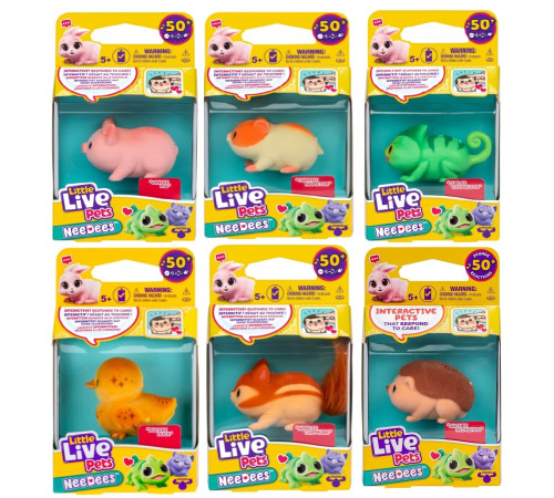 little live pets 26655 animal de companie interactiv "needees" (in sort.)