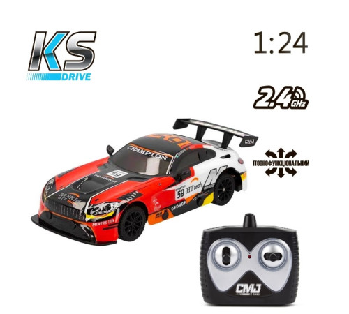 ks drive 16599ob mașină cu radio control (1:24) rosu