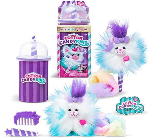 basic fun 27300 jucărie moale cu accesorii "cotton candy cuties" (in sort)