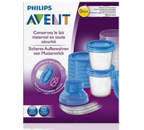 avent scf618/10 Контейнеры для хранения молока (10х180 мл)