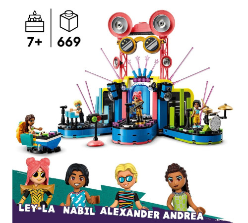 lego friends 42616 Конструктор "Музыкальный конкурс в городе Хартлейк" (669 дет.)