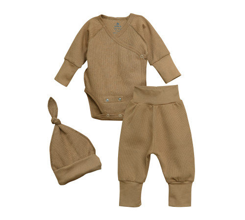 Haine pentru copii in Moldova minikin 231660356-62 set de 3 piese "baby style" (m. 56-62) coffee