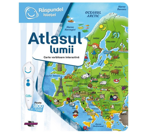 raspundel istetel 69369 carte interactivă "atlasul lumii" (ro)