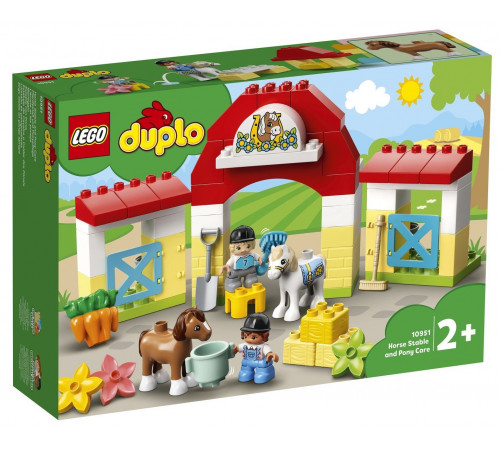 Детский магазин в Кишиневе в Молдове lego duplo 10951 Конструктор "Конюшня для лошади и пони" (65 дет.)