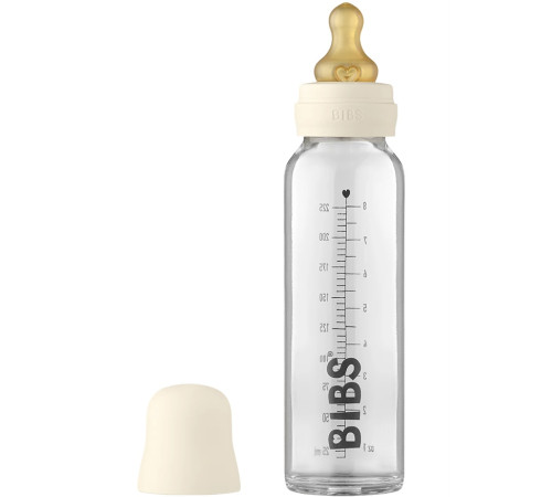  bibs biberon din sticlă (225 ml) ivory