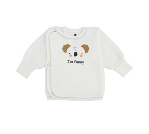 Haine pentru copii in Moldova minikin 242810162 bluza pentru bebeluș "happy baby" (m.62) lăptos