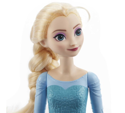 disney princess hlw47 papusa elsa intr-o rochie cu trena "frozen"